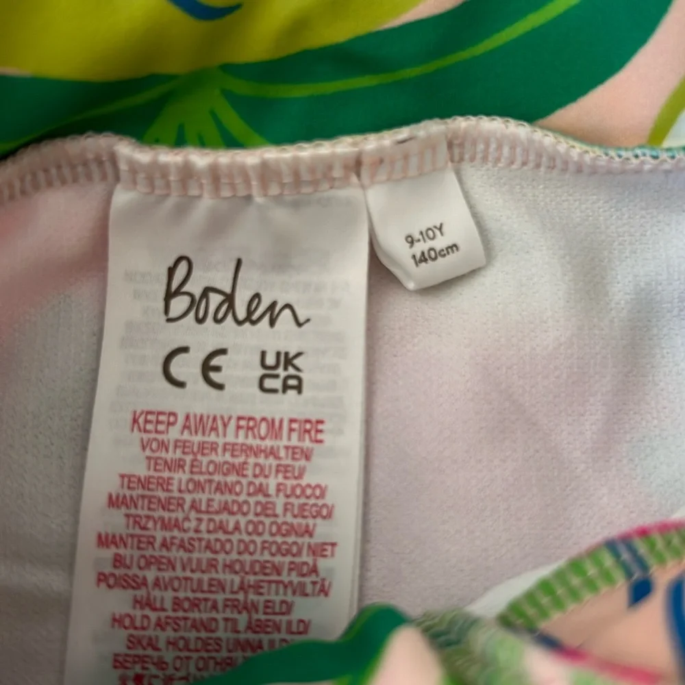 Mini Boden Long-Sleeved Swimsuit - Picture 2 of 4